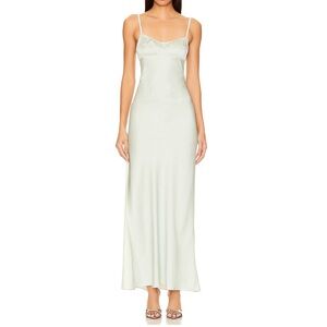 ANNA OCTOBER brand new Georgia Maxi Skip Dress Mint 🩵wore once to dinner